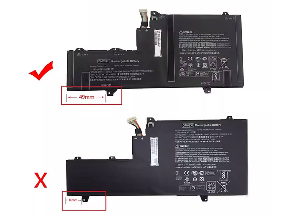compatibile con HSTNN-104C HP